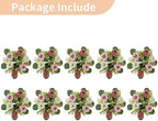 NUPTIO Small Flower Rings for Centerpieces: Candle Rose Wreath, 9.05 Inch - Image 6