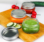 Mason Jars, 8 OZ, Wide Mouth, 12 Pack with Lids and Bands, Glass Canning Jars for Canning, Pickling, Preserving, Jam, Honey, Wedding Favors, Shower Favors (12 Pack, Clear) - Image 3