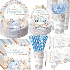 Potchen 452pcs Fall Little Pumpkin Baby Shower Decoration for 50, Baby Boy by Potchen