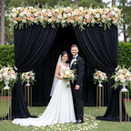 20x12 ft Black Backdrop Curtains for Weddings Parties, Birthdays and Photos - Image 3