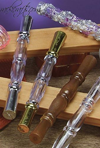 Invitation Cards Love Letter Holder Scrolls Pergamino Tubes Acrylic Wedding Baby (Silver) by Unknown