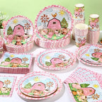 Funnymoom 250 Pcs Farm Animals Paper Plates Napkins and Cups Serves 50 - Image 6