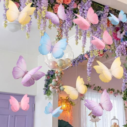 16 Pcs Large Butterfly Party Decoration 3D Pastel Double Layer - Image 3