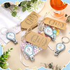 Minatee 50Set Baby Shower Bottle Openers Nail Clipper for Guest, Elephant - Image 4