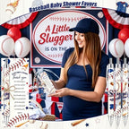 145 Pieces Baseball Baby Shower Favors for Guest Little Slugger is on Way Ballpoint Pens Keychains Gifts for Boys Bulk Retractable Baby Shower Pens Gender Reveal Thank You Cards Souvenir Party Favors - Image 5