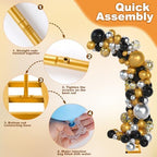 7.2ft and 5.9ft Half Balloon Arch Stand Kit with Heavy Duty Base, Comes with 8 Water Filling Bags - Metal Frame for Weddings, Birthdays, Party Backdrop Decoration. - Image 5