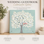 MuralMax Personalized Wedding Signing Tree Canvas Guest Book Wall Art - Image 5
