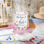 Roowest 35 Pcs Baby Shower Bibs Game with Bib Bodysuit Marker, Butterfly - Image 4