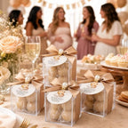 20 Set Fully Assembled Small Bubble Candles Elegant Baby Shower Favors Bulk Set with Decorative Ribbons Thank You Cards for Baby Shower Guest Gifts (20, Brown Bear) - Image 4