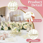 ABOOFAN 12 Pack Gold Pumpkin Carriage Centerpieces for Tables - Image 4