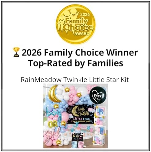 191 Pc Twinkle Twinkle Little Star Gender Reveal Decorations, Boy or Girl - Image 2