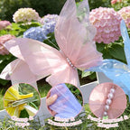 SUNBEAUTY 6 Pcs Large Butterflies Party Decorations, 20 Inch 16 Inch Hanging Butterflies 3D Colorful Pink Purple Yellow Butterfly Decorations for Baby Shower Wedding Ceiling Flower Garden Decor - Image 4