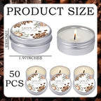 MTLEE 50 Pcs Love is Brewing Bridal Shower Candles Gift Favors for Guests - Image 6