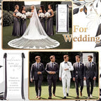 Floral Wedding Welcome Sign Stand with Satin Ribbon, Black - Image 3