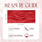 Wokceer Cheesecloth Table Runner Red 10FT Boho Gauze Runner, 12 Pack - Image 2