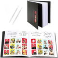 PBF (10 Pack) Photo Booth Album, Guest Book with 2x6 Clear Picture Inserts, Black Cover with Plastic Sleeves & White Pages, Scrapbook Album for Photo Strips, Memory Book, Wedding, and Baby Showers by pbfPHOTOBOOTHFRAMES