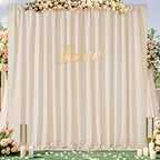 Ivory Backdrop Curtains 30ftx10ft Wedding Polyester Photo Drapes - Image 4