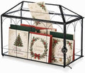 Glass Card Box with Slot, 12.6" x 5.9" x 9" Large Black Clear Card Boxes for Wedding Receptions, Christmas Decor, Baby Shower, Birthday Party, Bridal Shower - Slot Length 7.1 Inches by Giadun
