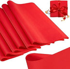 500 Sheet Red Tissue Paper Bulk 15 x 20 Inch for Christmas Wedding Gift Bag by Qilery