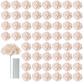 AVIVIHO 65pcs Fake Flowers Champagne Hydrangea Artificial Flowers Bulk (Not Squished, No Steaming Need) Silk Flowers with Stems for Wedding Decor,Home,Baby Shower,Table Centerpieces Decoration by Aviviho