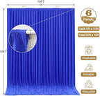 30x10FT Backdrop Curtains with Rod Pockets - Wrinkle Free Photo Stage Backdrop 6 Panels Curtains Drapes for Photography Wedding Party Baby Shower Decorations (Royal Blue) - Image 6
