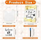 Newwiee 55 Pcs White Baby Bibs DIY Bib Decorating Design - Image 2