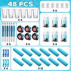 Leinuosen 6 Sets Baby Shower Game Prizes for Men with Cleaning Cloth Bottle Opener Screwdriver Tape Measuring Keychain Multi Tool Pen Gift Bag Baby Shower Prizes for Winner Birthday Bachelor Party - Image 4