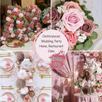 50pcs Dusty Rose Gold Foam Fake Roses with Stems Blush Pink Mauve Artificial Flowers Real Looking for Wedding Bouquets Bridal Shower Centerpieces Floral Arrangements Party Tables Home Decor Bulk - Image 5