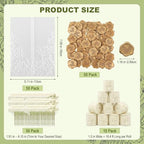 50 Pack Pre-Folded Vellum Jackets for 5x7 Invitations, 130GSM - Image 2