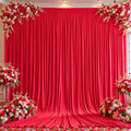 10x12ft Red Backdrop Curtain Panels for Parties - Wrinkle Free Polyester Photo Curtain Backdrop Wedding Back Drop Fabric Drapes for Party Decorations Background for Photography by WishCare