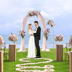 Metal Arch Backdrop Stand Set of 2 With White Cover (7.2FT+6FT) - Image 6