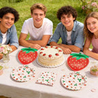 Strawberry Paper Plates Set, Strawberry Birthday Party Decorations, 50Set - Image 6