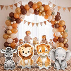 Honoson 4 Pcs Large 24" x 32" Safari Animals Cardboard Cutouts Life Size - Image 6