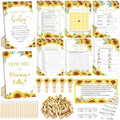 Funnymoom 426 Pcs Sunflower Baby Shower Games Set, 8 Games by Funnymoom