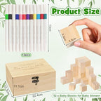 Fennoral 67 PCS Fun Baby Shower Games Sign Kit DIY Coloring Blocks - Image 5