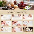 Bundle of 8 Packs Bento Cake Box with Cupcakes and Mini 24 Count Cupcake Containers 20 Pack for Wedding Birthday Party Baby Shower Baking Supplies - Image 4