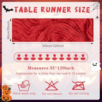 6 Pack Cheesecloth Table Runner 10Ft Christmas Gauze Boho Table Runners for Wedding Decor Bridal Shower Decorations Baby Shower Party(35" x 120") - Image 2