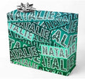 AOFUN Custom Wrapping Paper Christmas Wrapping Paper Thick Cute Birthday Wrapping Paper Personalized Wrapping Paper with Name/Text 3 Rolls 58" x 23" by Unknown