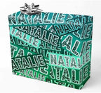 AOFUN Custom Wrapping Paper Christmas Wrapping Paper Thick Cute Birthday Wrapping Paper Personalized Wrapping Paper with Name/Text 3 Rolls 58" x 23" by Unknown