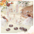 Lemonroad 36 Set Cielito Lindo Baby Shower Favors Clear Shot Glasses, Brown - Image 4