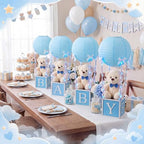 Amyhill 4 Sets Baby Shower Hot Air Balloon Tables Centerpieces with Lights - Image 6