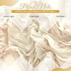 Ivory Boho Cheesecloth Table Runner 12 Pack 17x108 Inch Sheer Gauze - Image 5