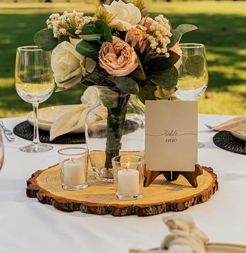 Set of (10) 13-14 inch Wood Slices for centerpieces! Wood Slice centerpieces, Wood Rounds, Tree Slices, Wood Plate Chargers (13-14 inch) - Image 3