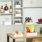 8 Pcs White Acrylic Boxes for Display as Buffet Risers and Stands, Food Risers for Party, Table, Stands, including 12", 11", 10.5", 9.5", 8.5", 7.5", 6.8", 5" (Extra Large, 8Pcs, White) - Image 5