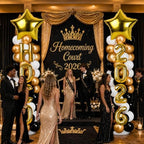 2 Sets Homecoming 2026 Balloon Column Stand Party Decorations Kits with Balloons Class of 2026 Hoco Balloon Tower Stand Kit for Homecoming Prom Party Photo Booth Props Backdrop Decor Party Supplies - Image 4