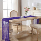 12 Pack Purple Cheesecloth Table Runners, 120 Inch 10Ft Gauze Table Runner for Wedding Birthday Party Baby Shower Decorations - Image 6