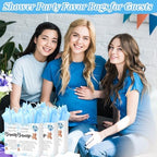 Resurhang 50 Sets Gift Bag for Baby Shower Bear Balloon Goodie Bags with Handles and Tissue Paper Baby Shower Party Favor Handbag for Guests Gender Reveal Return Gift(Blue) - Image 5