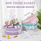 Colingmill 3 Pack Small Empty Gift Baskets, Pastel - Image 2