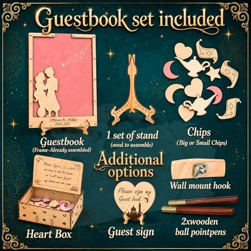 Wedding Guest Book Alternative, Arabian Nights Genie Lamp Drop Box, Custom - Image 7