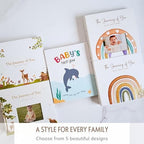 Baby Memory Book, First 5 Years, Boho Rainbow Baby Scrapbook and Keepsake - Image 2